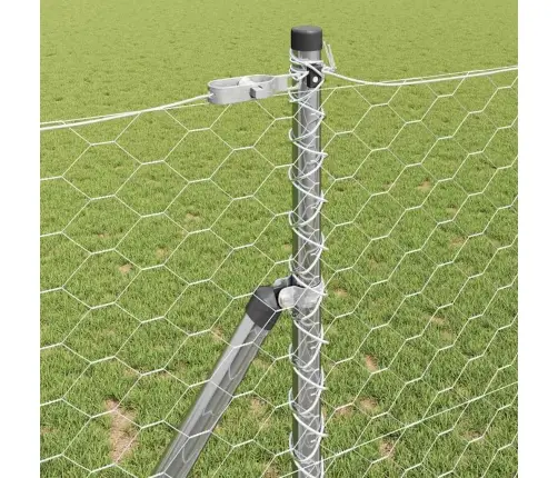 Tvorelės Stulpas Sidabro 10 X 1,2 M (50 Mm Tinklelis) Plienas