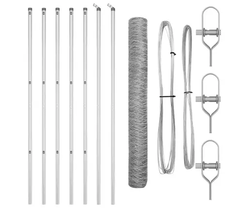Tvorelės Stulpas Sidabro 10 X 1,2 M (50 Mm Tinklelis) Plienas
