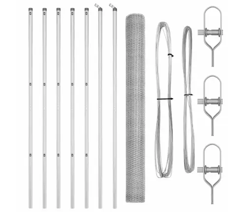 Sešstūra Žogs 1.6X10 M Cinkots Tērauds Vidaxl Sešstūra Žogs 1.6X10 M Cinkots Tērauds Vidaxl