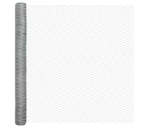 Sešstūra Žogs 1.6X10 M Cinkota Tērauda Vidaxl