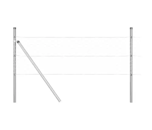 Vidaxl Hexagona Žogs 0.4X25 M Galvanizēts Tērauds