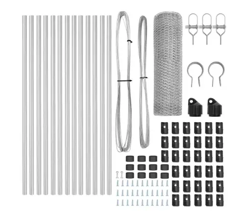 Sešstūra Žogs 0.6X25 M Galvanizēts Tērauds Vidaxl