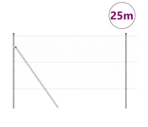 Aiapost Hõbedane 25 X 1,2 M (50 Mm Vahe) Teras