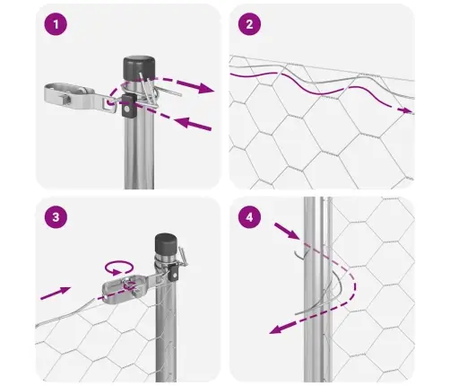Sešstūra Žogs 1.4X25 M Cinkots Tērauds Vidaxl
