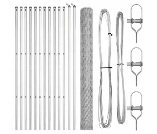 Aiapost Hõbedane 25 X 1,5 M (25 Mm Võrk) Teras
