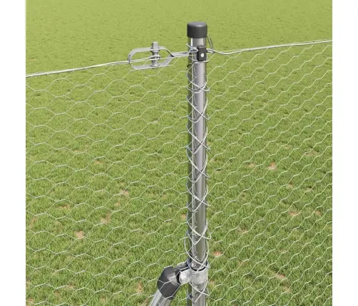 Hexagona Žogs 1.6X25 M Cinkots Tērauds Vidaxl