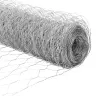 Aed Koos Postidega Hõbedane 1.6 X 25 M Pvc Kaetud Teras