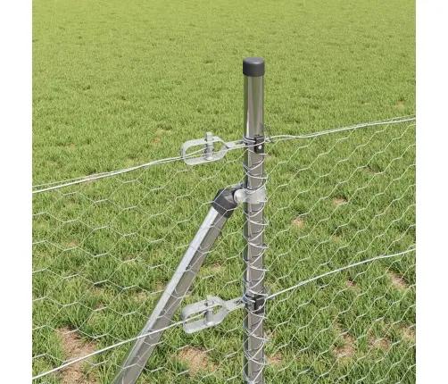 Sešstūra Sēta 0.5X50 M Galvanizēta Tērauda Vidaxl