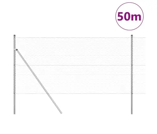 Hekta Žogs 1.4X50 M Cinkots Tērauds Vidaxl