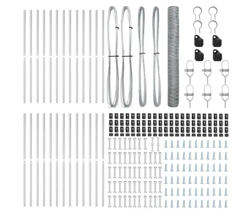 Heksagonālais Žogs 1.4X50 M Galvanizēts Tērauds Vidaxl