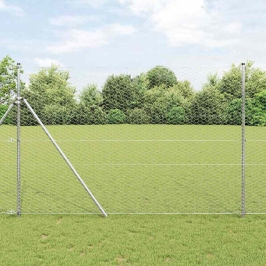 Tvora Su Stulpais Sidabro 1.6 X 50 M Pvc Dengtas Plienas