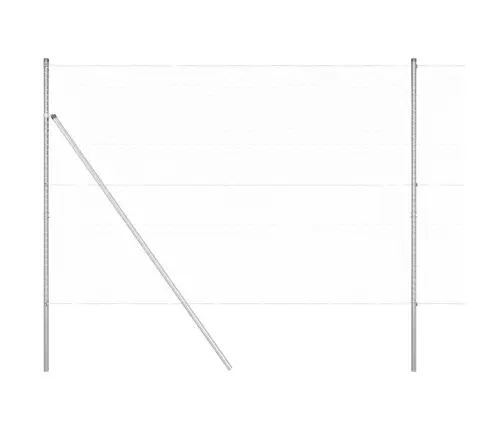 Sešstūra Žogs 1,6X50 M Cinkots Tērauds Vidaxl