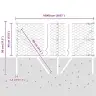Tvora Su Stulpais Sidabro 0.4 X 100 M Pvc Dengtas Plienas
