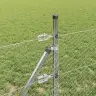 Aed Koos Postidega Hõbedane 0.6 X 100 M Pvc Kaetud Teras