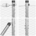 Tvora Su Stulpais Sidabro 1 X 100 M Pvc Dengtas Plienas