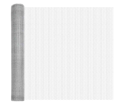 Tvora Su Stulpais Sidabro 1 X 100 M Pvc Dengtas Plienas