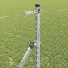 Sešstūrainais Žogs 1.2X100 M Cinkota Tērauda Vidaxl