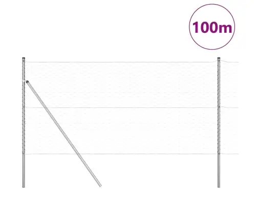 Sešstūra Žogs 1.4X100 M Cinkota Tērauda Vidaxl