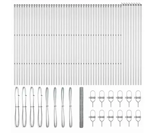 Heksažogs 1.6X100 M Cinkots Tērauds Vidaxl