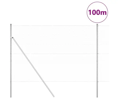 Heksažogs 1.6X100 M Cinkots Tērauds Vidaxl