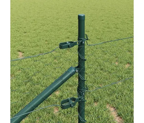 Aed Koos Postidega Roheline 0.4 X 10 M Pvc Kaetud Teras