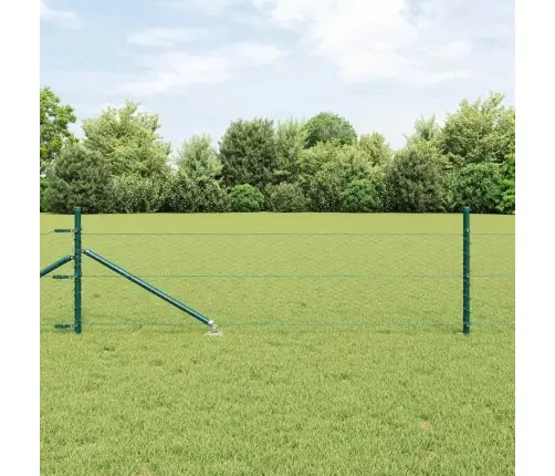Aed Koos Postidega Roheline 0.5 X 10 M Pvc Kaetud Teras