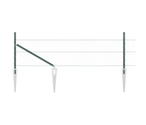 Heksagona Žogs Zaļš 0.5X10 M Tērauds Vidaxl