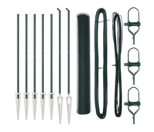 Sešstūra Žogs Zaļš 1.4X10 M Tērauds Vidaxl