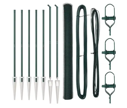 Sešstūra Žogs Zaļš 1,5X10 M Tērauds Vidaxl