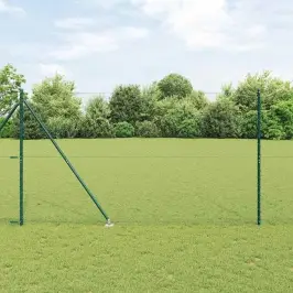 Tvora Su Stulpais Žalia 1.6 X 10 M Pvc Dengtas Plienas
