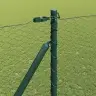 Tvora Su Stulpais Žalia 1.6 X 10 M Pvc Dengtas Plienas