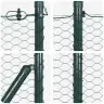 Aed Koos Postidega Roheline 0.8 X 25 M Pvc Kaetud Teras