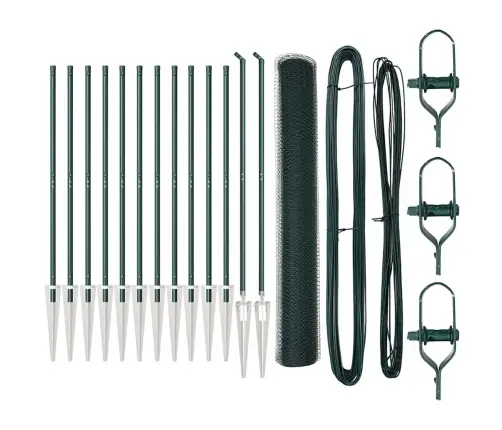 Žogu Komplekts 2 Gabali Tumši Zaļš Metāls Vidaxl