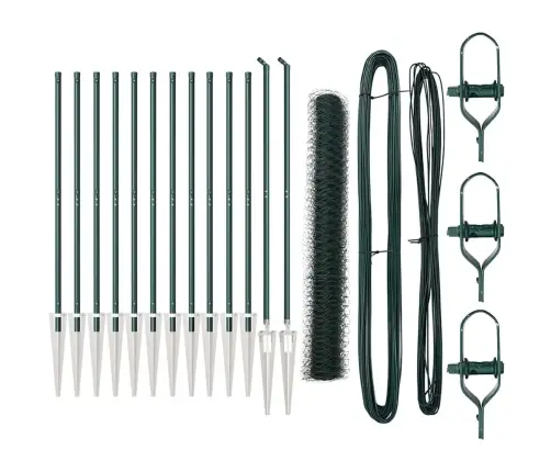 Tvorelės Stulpas Žalia 25 X 1,2 M (36 Mm Tinklas) Plienas