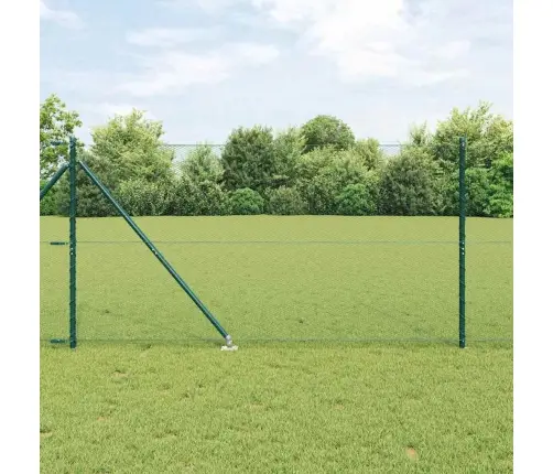 Tvora Su Stulpais Žalia 1.4 X 25 M Pvc Dengtas Plienas