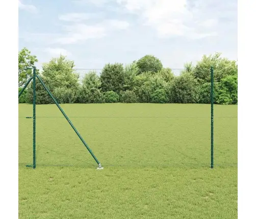 Tvora Su Stulpais Žalia 1.6 X 25 M Pvc Dengtas Plienas