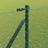 Tvora Su Stulpais Žalia 1.6 X 25 M Pvc Dengtas Plienas