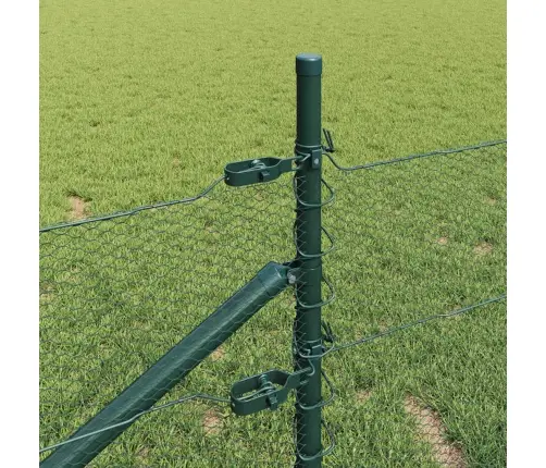 Aed Koos Postidega Roheline 0.5 X 50 M Pvc Kaetud Teras