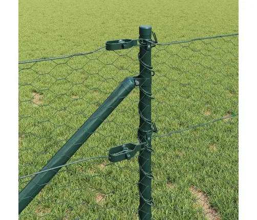 Heksagona Žogs Zaļš 0.6X50 M Tērauds Vidaxl