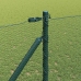 Sešstūra Žogs Zaļš 1.4X50 M Tērauds Vidaxl