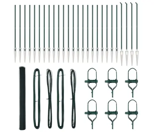 Sešstūra Žogs Zaļš 1,5X50 M Tērauds Vidaxl