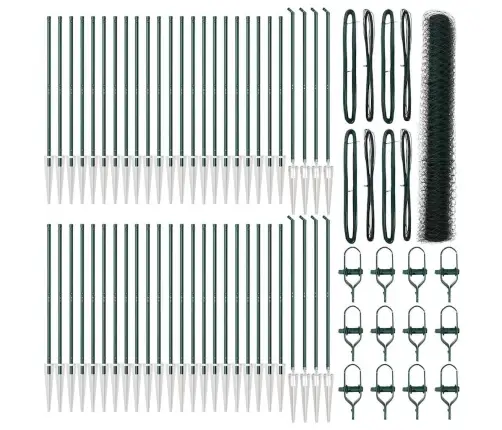 Aiapost Roheline 100 X 1,2 M (36 Mm Võrk) Terased Ja Pvc