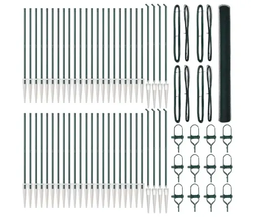 Sešstūra Žogs Zaļš 1.6X100 M Tērauds Vidaxl