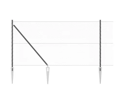 Aed Koos Postidega Hall 1 X 10 M Pvc Kaetud Teras