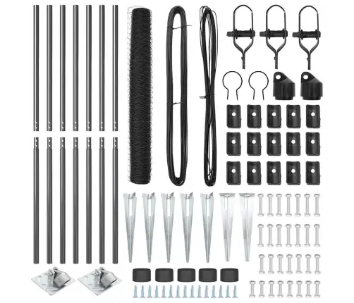 Aiapost Hall 10 X 1,2 M (36 Mm Võrk) Terased Ja Pvc