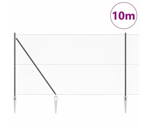 Aed Koos Postidega Hall 1.6 X 10 M Pvc Kaetud Teras