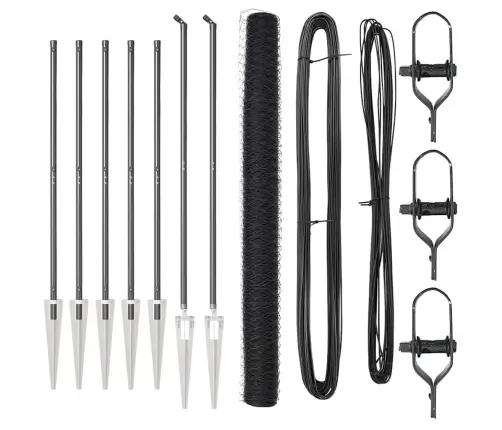 Sešstūra Žogs Pelēks 1.6X10 M Tērauds Vidaxl Sešstūra Žogs Pelēks 1.6X10 M Tērauds Vidaxl