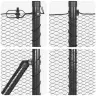 Žogs Ar Stabiem Pelēka 0.4 X 25 M Pvc Pārklāts Tērauds Vidaxl Žogs Ar Stabiem Pelēka 0.4 X 25 M Pvc Pārklāts Tērauds Vidaxl