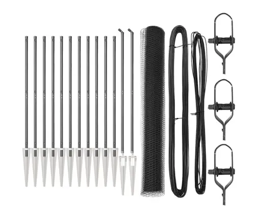 Aed Koos Postidega Hall 1.2 X 25 M Pvc Kaetud Teras