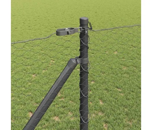 Tvorelės Stulpas Pilka 25 X 1,2 M (25 Mm Tinklelis) Plienas